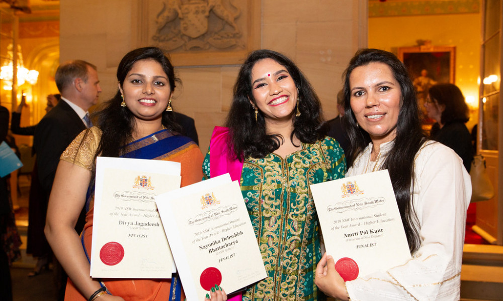 finalists from 2019 NSW international student awards