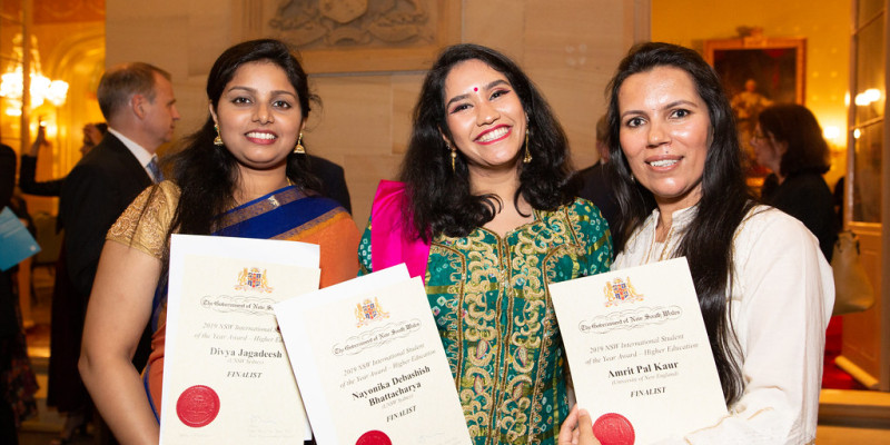 finalists from 2019 NSW international student awards